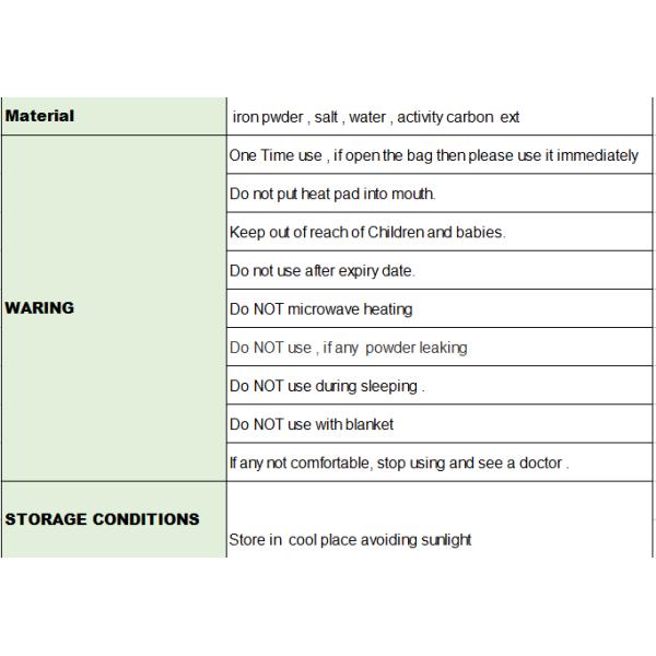 High quality body warmer heat patch thermal therapy promote blood circulation