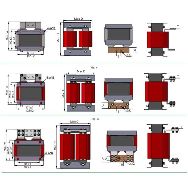 VEIKONG DC Reactor Choke For AC Frequency Inverter VFD Core-Winding Insulation Resistance