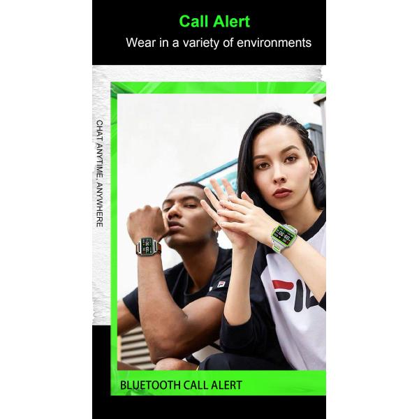 Lightweight 40g Rectangular Shape Smart Watch With 1.57 Inch TFT HD Screen