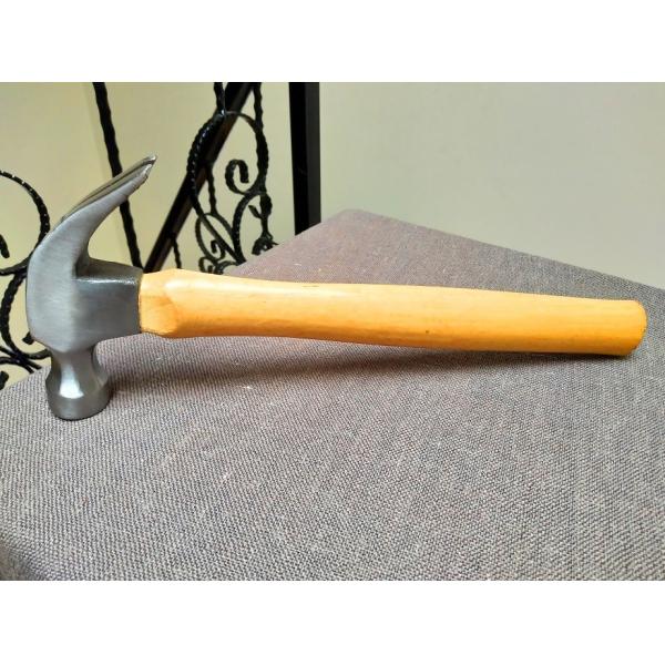 8OZ,16OZ grade A wooden handle steel Claw hammer(XL-0001) polishing color hand garden construction tools
