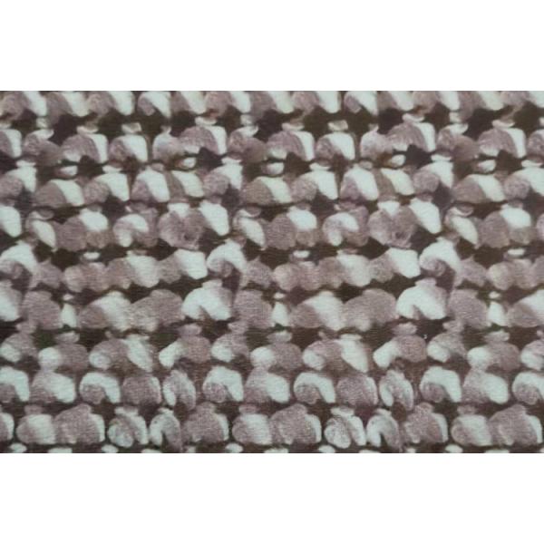 Recycled 100 Polyester China Supplier Top Selling Short Plush Digital Print Custom Velvet Fabric Printing for Dress