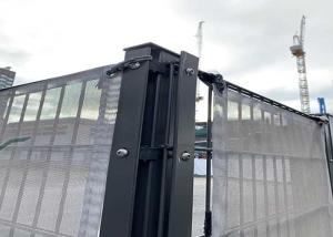 China Square Based H2m Double Wire Welded Fence 55X200mm on sale
