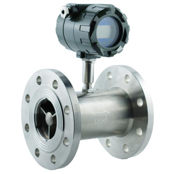 High Precision Flow Sensor for Liquid Gasoline Diesel Methanol Stainless Steel Pipeline Turbine Flowmeter