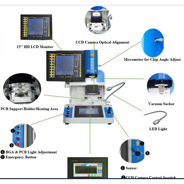 2600W Laptop BGA Machine Iphone IC Removal PLC Control Touch Screen