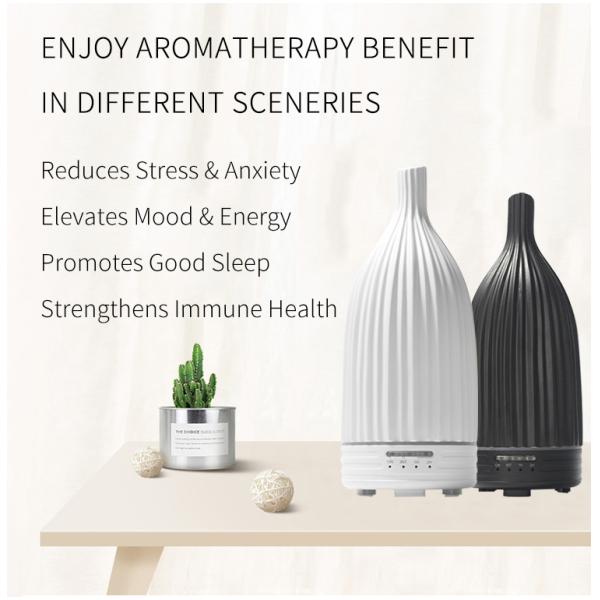 Hot Selling 120ml Elegant Home Quiet Oil Diffuser Ceramic Aroma Scented Fragrance Diffuser Ultrasonic Ceramic Aroma Diffuser
