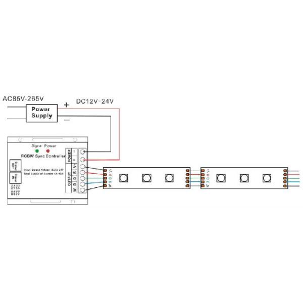 Network synchronization RGB Led Controller LED RGBW wifi Controller for 12v 24v rgbw led strip