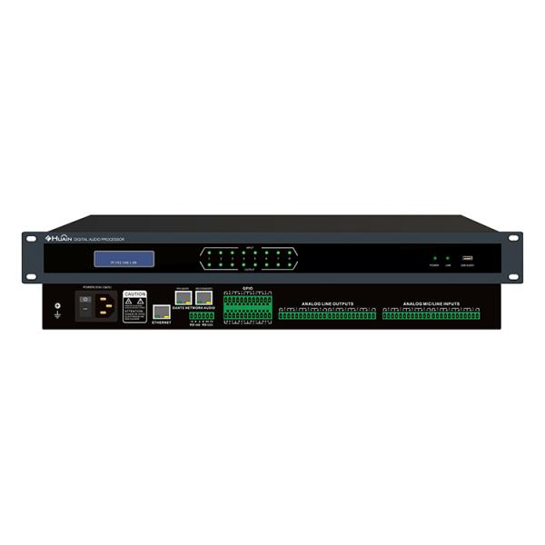 HUAIN Professional DSP Processor Dante 8*8 Digital audio matrix controller for meeting system