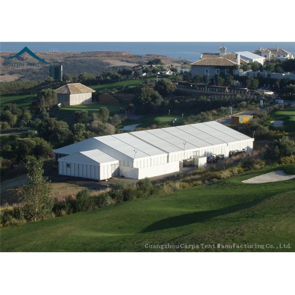 White Waterproof Custom Event Tents For Exhibition With ABS Solid Wall