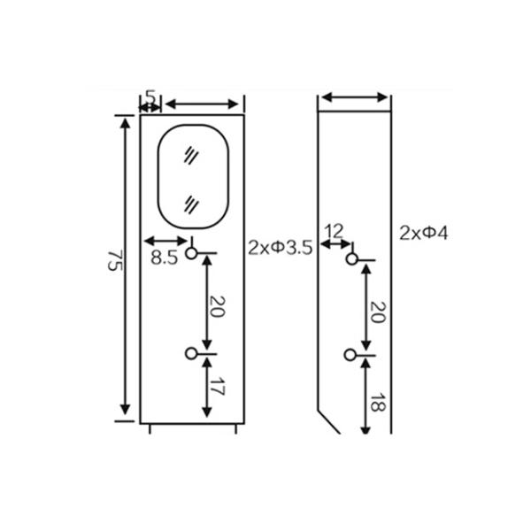 Elevator Metal Infrared Photoelectric Switch , Through Beam Photoelectric Sensor