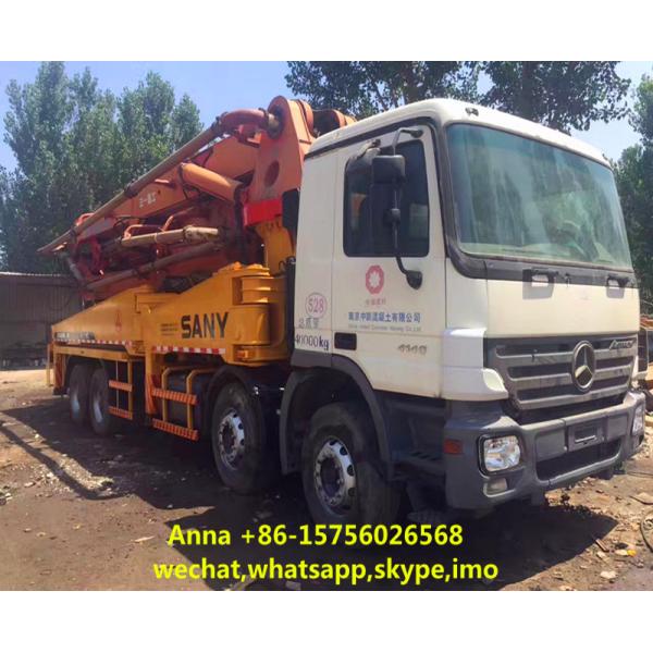 6 X 4 Driving Type Used Concrete Pump Truck Mounted Concrete Boom Pump
