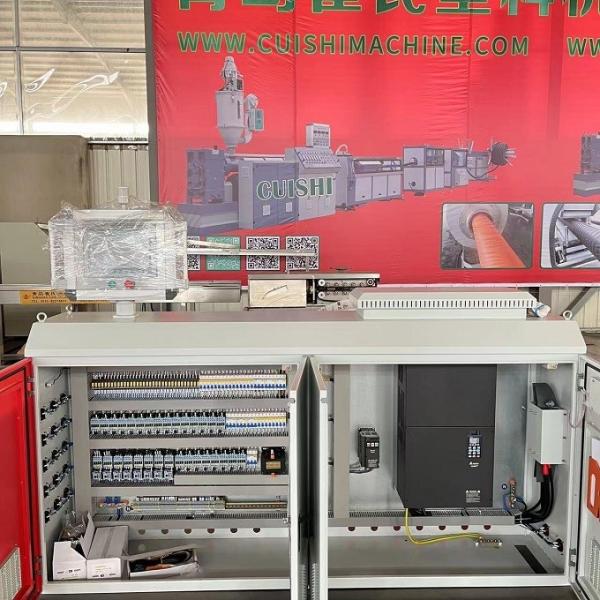 HDPE Plastic Extrusion Machinery Solid Wall Pipe Extrusion Production Line