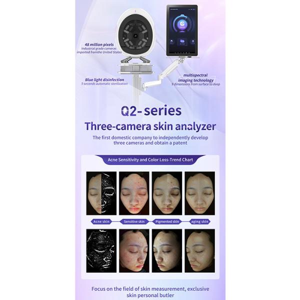 Full Face Skin Analyzer Machine / Facial Scanner Skin Analyzer Device