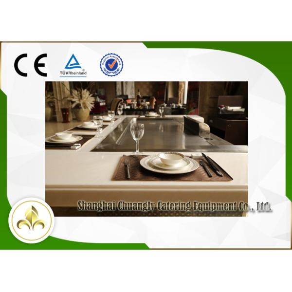 Electromagnetic Indoor Outdoor Hibachi Table 7 Seats With Air Extractor