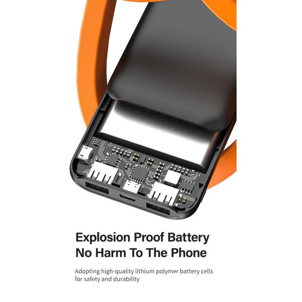 Portable Mobile Ultra Slim Power Bank 10000mah 20000mah Li Polymer Battery