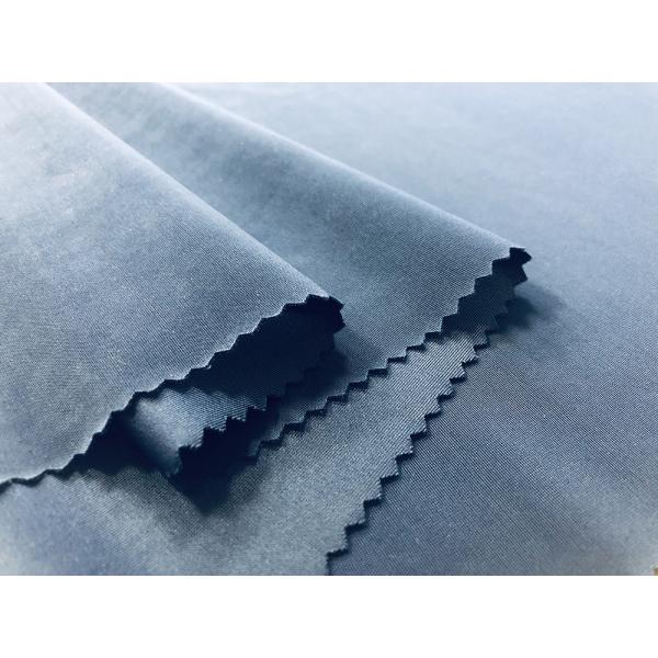 200GSM 85% Polyester Knitting Stretchy Fabric For Swimwear Blue Haze Colored