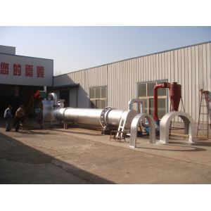 China 1100KG 1-1.5T/H Wood Rotary Drum Drier Thickened Iron Plate L2.1*W1.8*H1.95 M on sale