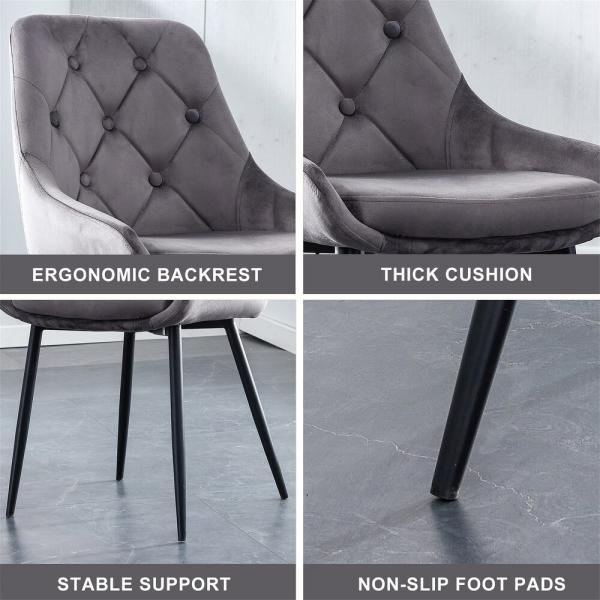 Blue Padded Velvet Dining Chairs Bedroom Velvet Upholstered Dining Room Chairs