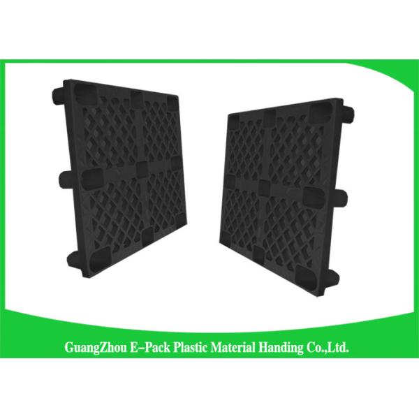 Anti - Slip Industrial HDPE Nestable Plastic Pallets With Durable Solid Deck