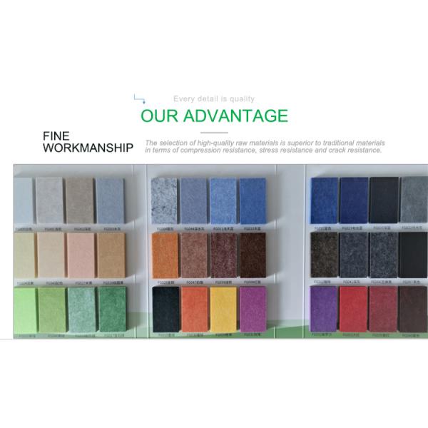 Polyester Fiber Board For Tile Soundproof Flame-Retardant Decorative Material PET Felt