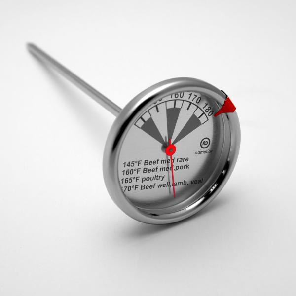 Kitchen Analog Meat Thermometer 135 - 185F Range For Grilling Smoking Oven