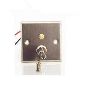 China silvery color metallic surface Door Exit button access control switch automatically reset Door intercom Release wholesale
