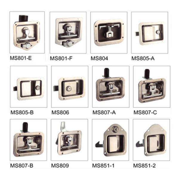 Recessed Folding Toolbox T Handle Lock RV Panel Polished With T Handle