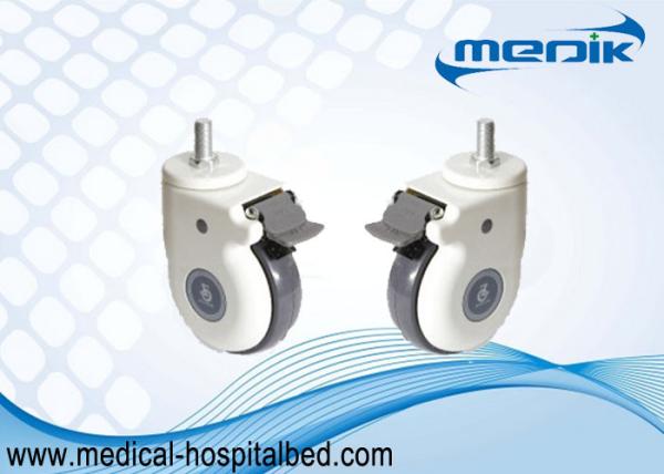 Quality Rubber Material Hospital Bed Accessories ABS Hospital Bed Wheel Castor for sale