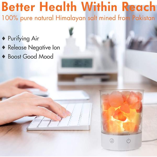 Himalayan Hand Carved Pink Rock Salt Lamp Night Light