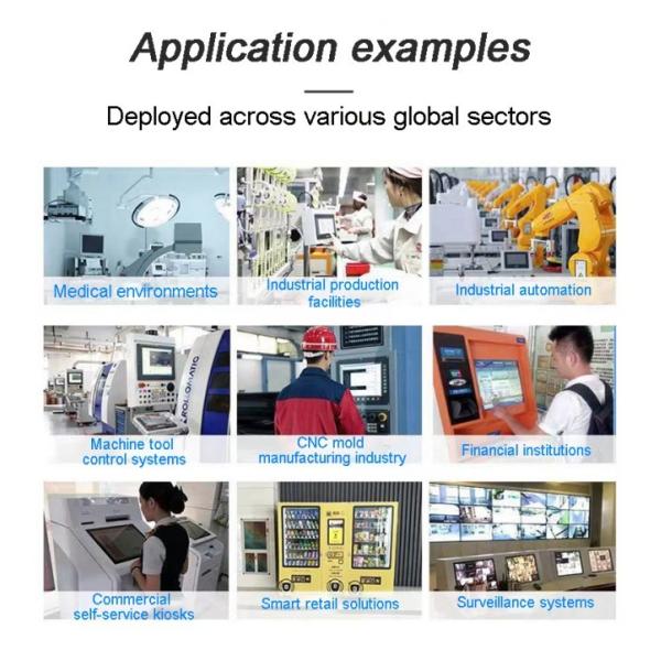 All In One Fanless Panel Pc Touch Screen I3 I5 I7 19 Inch Smart Industrial Control