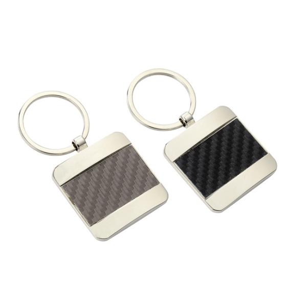 Pantone Color Leather Key Chains Texture PU 40mm Souvenir Key Ring