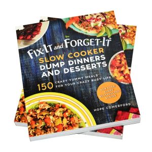 China CMYK Color Recipe Cook Book Softcover Binding Coated Paper Book Printing on sale