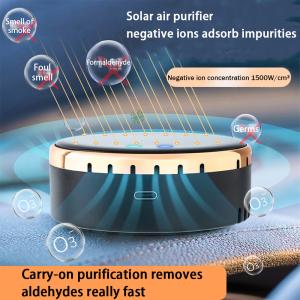 Solar Air Purifier Solar-Powered Car Deodorizer Compact Design Odors Cleaner