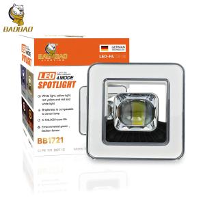 China 4.5 Inch Metal Square Red Devil Eyes LED Headlamp For Car For Motorcycle Auto Parts wholesale