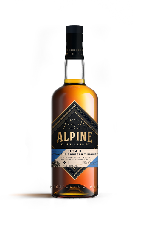 750ml Apline Whiskey Glass Bottle -Customization, Super Flint Glass Bottle,