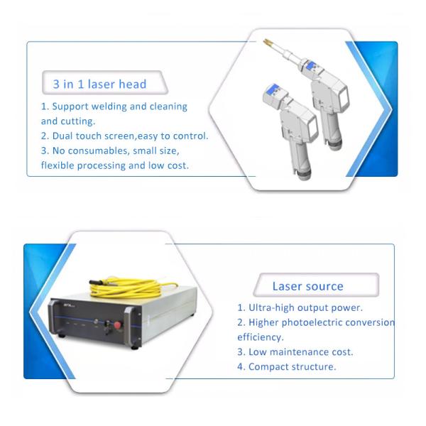 1500w 2000w Laser Cutting Welding Machine 3 In 1 Handheld Welder