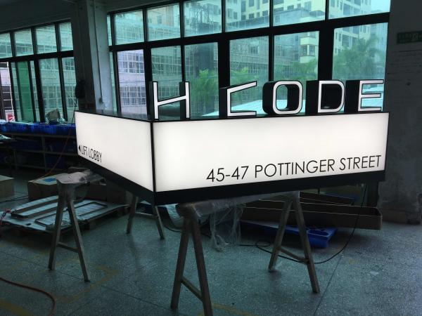 Quality Aurora Event Directional Signage / Wayfinding Pylon Sign Board for sale