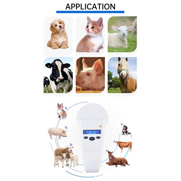 134.2 Khz RFID Microchip Animal Scanner For Livestock / Pet Identification