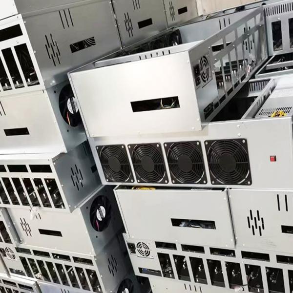 Wholesale 847Pro 8 GPU case with Fans DDR3 4G 64G/128G 65MM space open case Computer Machine Box
