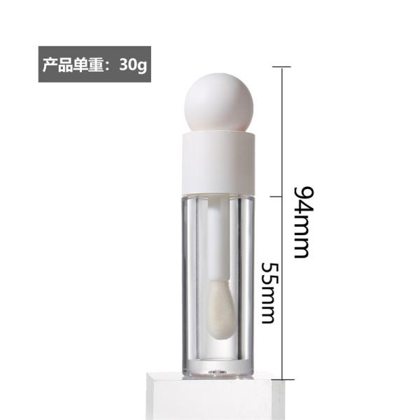 Quality Cosmetic bottle for Lip Balm Round Empty Crown Plastic Lip Gloss Oil Packaging Tubes for sale