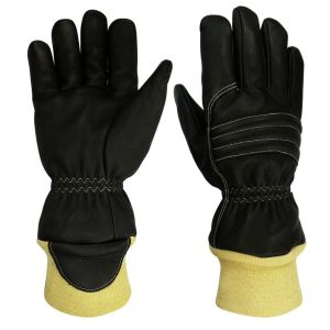 China Water Repellent Firefighter Work Gloves Wristelet With Knuckle Pad wholesale