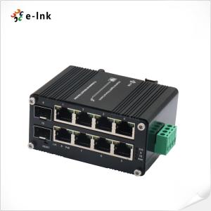 PoE Switch 8 Port 10/100/1000T 802.3at 30W To 2-Port 100/1000X Din Rail Managed Switch