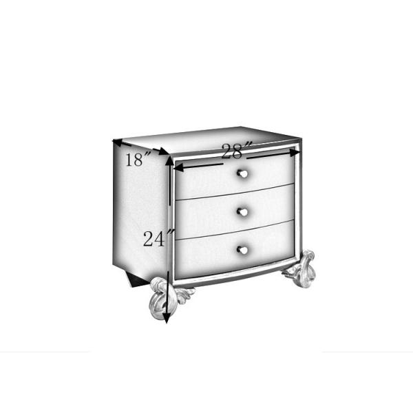 Wood Modern Antique Wooden Night Stand TB-005