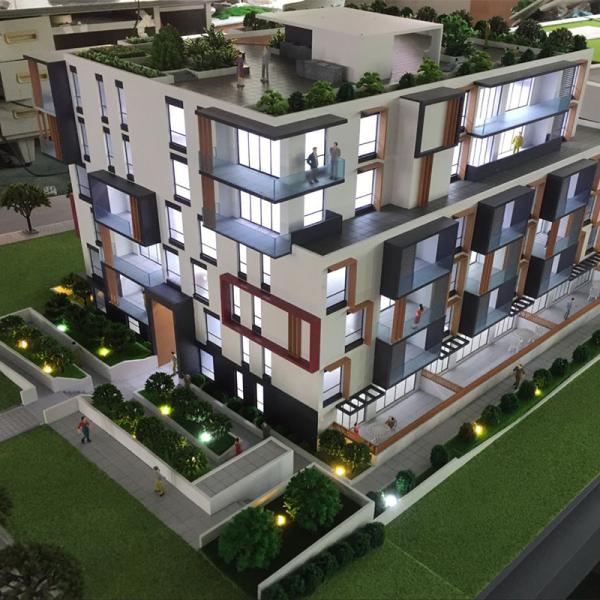 Quality New design architectural physical model with lighting for property marketing and selling for sale