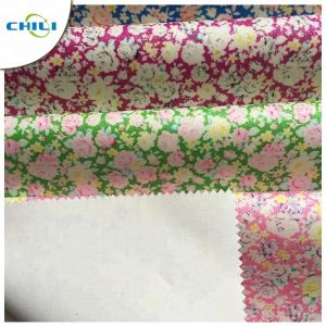 Elegant Printed Faux Leather Fabric Quick Drying Great Visual Effect