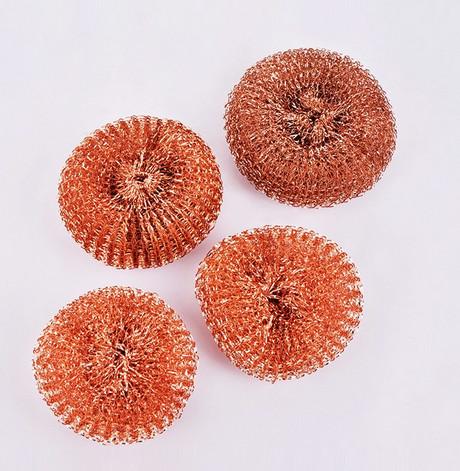 Quality Antibacterial Pure Copper Mesh Wool , Strong Decontamination Scouring Pads Bulk for sale
