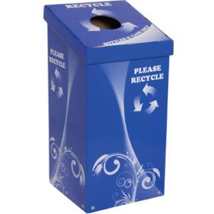 China Recycling Cardboard Display Bins Square Shape CMYK Offseting Printing wholesale