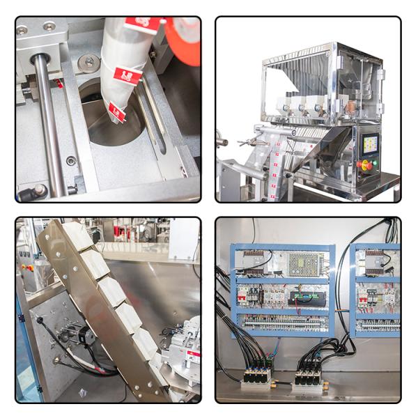 Silk Inner And Outer Tea Pouch Packing Machine Triangle Pyramid