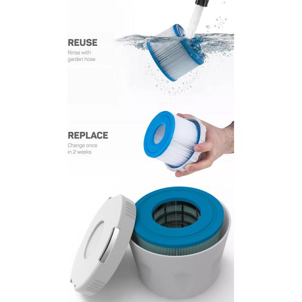 Acrylic 20 Inch Swimming Pool Filter Cartridges for Above Ground Pools Easy Install