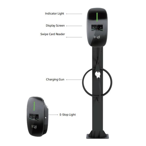 Charging Piles and Solutions with Swipe Card Reader and Natural Cooling Dispenser
