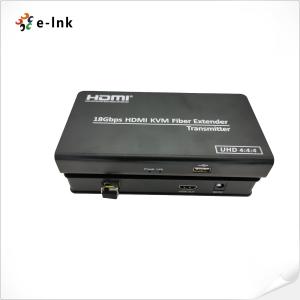 China Fiber Video Converter 4K HDMI 2.0 KVM USB Over Fiber Optic Extender wholesale